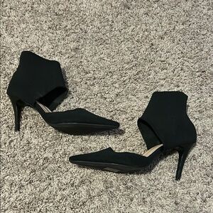🌼 Elegant Black Women's Knit Heels